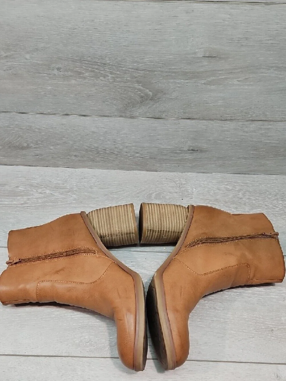 Korks By Kork-Ease Women's  Ankle Boots with Stacked Heel Shoes Sz 11M